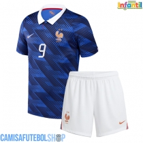 Camisa de time de futebol França Marcus Thuram #9 Replicas 1º Equipamento Infantil Mundo 2026 Manga Curta (+ Calças curtas)